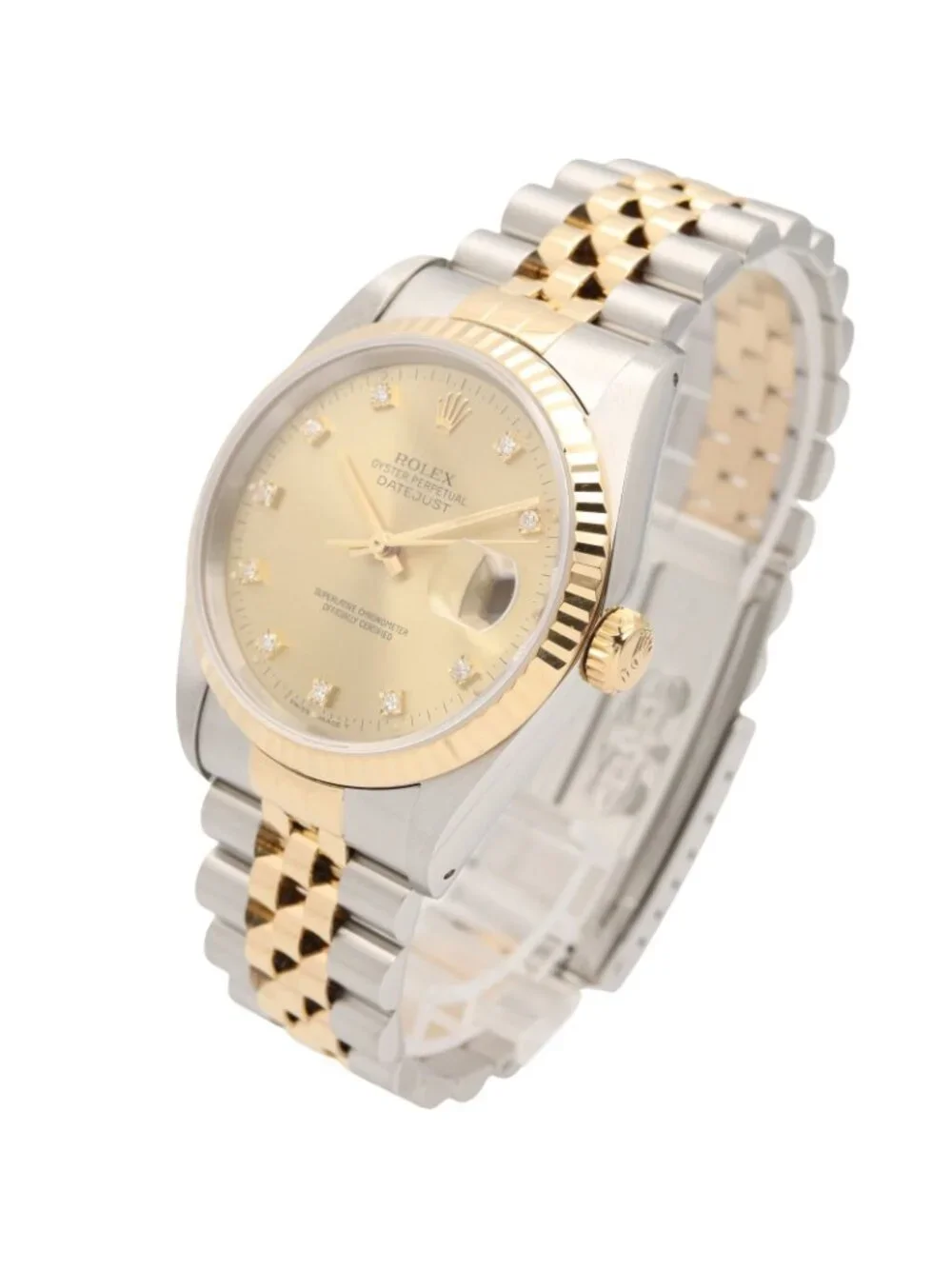 Rolex Watch Datejust Diamond 18k Stainless Steel